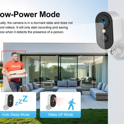 Ubox Security Camera Wireless Outdoor 2K Battery