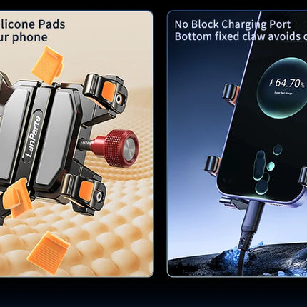 DIBELLAY LanParte – Support Téléphone Voiture 360° à Ventouse Métallique