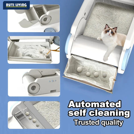 RUTI Smart Automatic Self-Cleaning Cat Litter Box WiFi