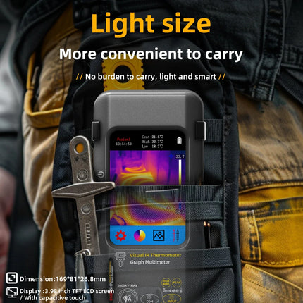 DIBELLAY BSIDE SH9/SH7 Thermal Imager & Multimeter 2-in-1 (320×320, 20000 Counts) – Auto & Heating