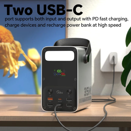 80000mAh Power Bank 35W PD Fast Charge with LCD Display
