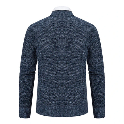 DIBELLAY Men’s V-Neck Knitted Cardigan – Autumn/Winter