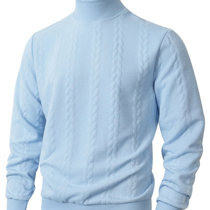 Men’s Jacquard Turtleneck Sweater