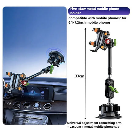 DIBELLAY LanParte – Support Téléphone Voiture 360° à Ventouse Métallique