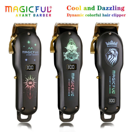 MAGICFUL New Professional Hair Clipper Rechargeable Electric Trimmer For Men