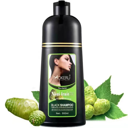 “Mokeru Organic Hair Dye Shampoo Black color