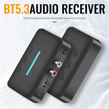 Bluetooth 5.3 Audio Receiver with AUX & RCA