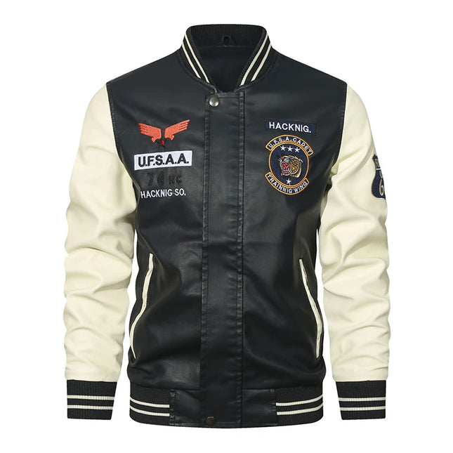 Winter New Leather Jackets Man