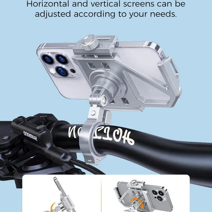 DIBELLAY – Support Téléphone Vélo/Moto 360° en Aluminium (4.5-7")