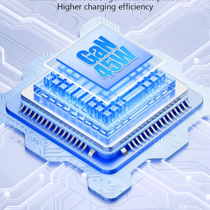 Universal Travel Adapter 45W PD Fast Charger with USB & Type-C Ports