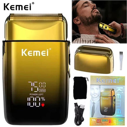 Kemei KM-TX10 Electric Shaver Rechargeable Hair
