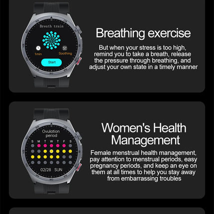 Watches Air Pump Airbag Accurate Measure Smart Watch Men Micro Physical Examination BloodPressure Sport SmartWatch