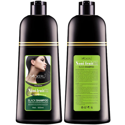 “Mokeru Organic Hair Dye Shampoo Black color
