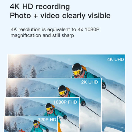 Dibellay 4K Mini Action Cam – Waterproof WiFi Sport Camera