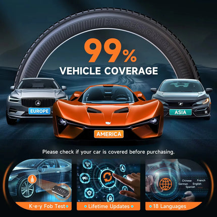 TPMS Sensor Activation & Reset Tool – Tire Pressure Monitoring, Programming, and OBD2 Diagnostic Tool