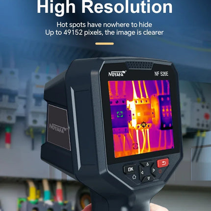 DIBELLAY NOYAFA NF-526E Infrared Thermal Imager – 256×192, Handheld Industrial Thermometer for Floor Heating & Repairs