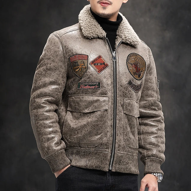 DIBELLAY Men's  Jacket Short Bomber Coat