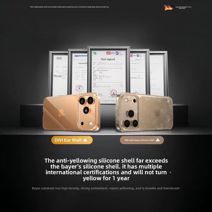 Dibellay DIVI Soft Clear TPU Case – Shockproof Silicone for iPhone 11–17