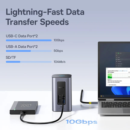 Baseus 12-in-1 USB-C Hub with HDMI & 100W PD
