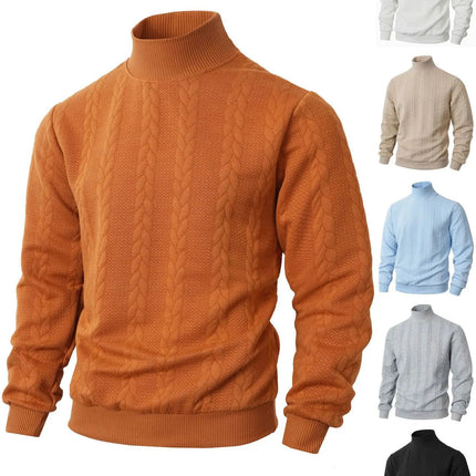Men’s Jacquard Turtleneck Sweater