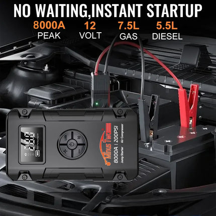 Wireless Car Jump Starter & Portable Power Bank