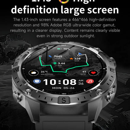 Outdoor Military GPS Smart Watch