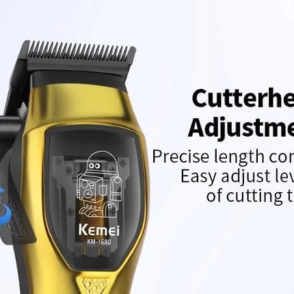 Kemei Professional Cordless Hair Clipper & Trimmer Set