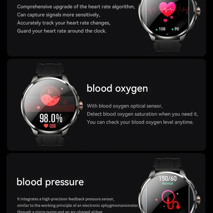 DIBELLAY 5G/4G Smartwatch – 1.95" AMOLED, 8GB+128GB, 900W Camera, GPS, WiFi, Android 9.0, 2100mAh