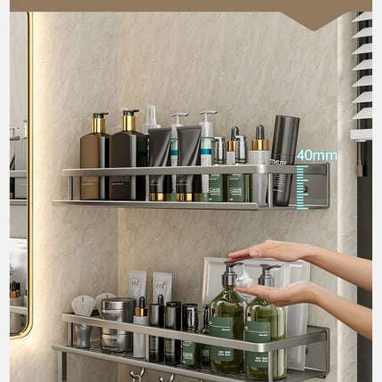 Aluminum Bathroom Wall Rack
