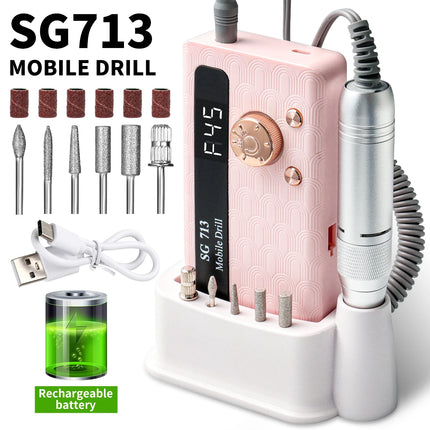 Rechargeable Professional Nail Drill Machine – 35,000/45,000 RPM