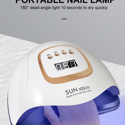 Lampe UV ongles 81 LEDs – Séchage rapide avec capteur & 4 minuteries