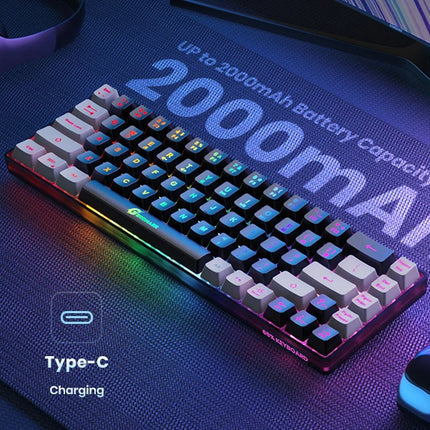 Wireless Gaming Keyboard 68 Keys – Backlit & Rechargeable