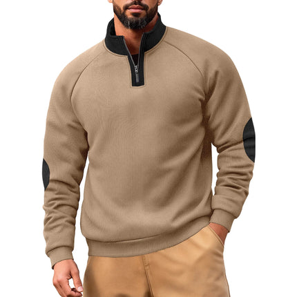 Color-Block Half-Zip Sweater