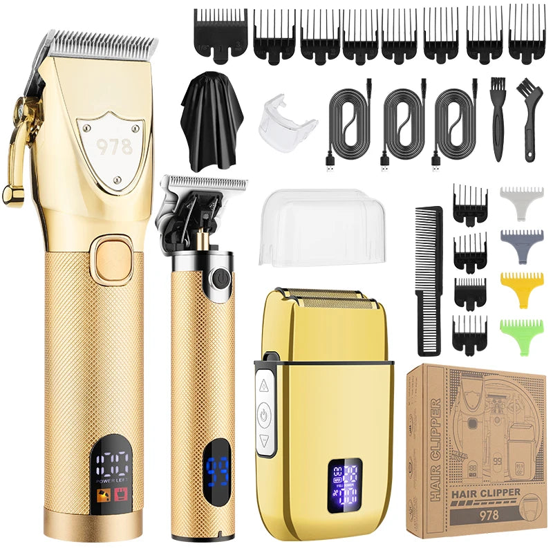 Professional 3-in-1 High-Power Hair Trimmer for Men