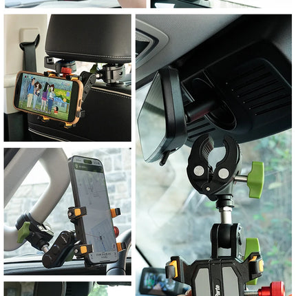 DIBELLAY LanParte – Support Téléphone Voiture 360° à Ventouse Métallique