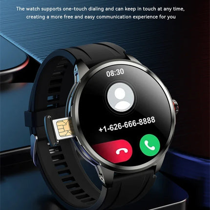 DIBELLAY 5G/4G Smartwatch – 1.95" AMOLED, 8GB+128GB, 900W Camera, GPS, WiFi, Android 9.0, 2100mAh