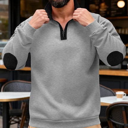Color-Block Half-Zip Sweater