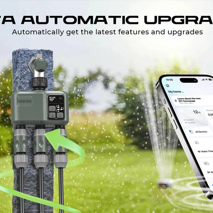 Tuya WiFi + RF433 Smart 3-Way Garden Water Timer