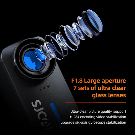DIBELLAY SJCAM C110+ 4K 30FPS Action Camera – WiFi, 6-Axis Stabilization, IP65 Waterproof