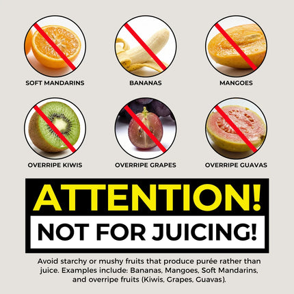 ROUNY Slow Juicer – Cold Press, Easy Cleaning & Large Feed Design