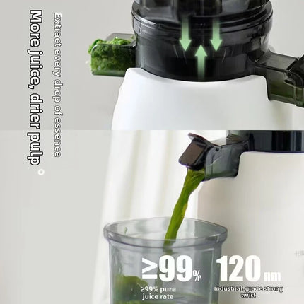 304 Stainless Steel Slow Juicer – Fresh Juice, Easy Clean & Automatic Extraction