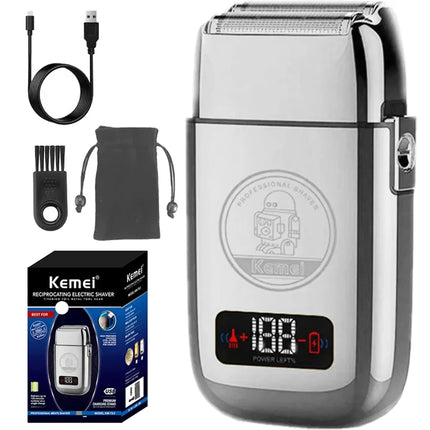 KM-TX3 metal housing rechargeable electric shaver for men