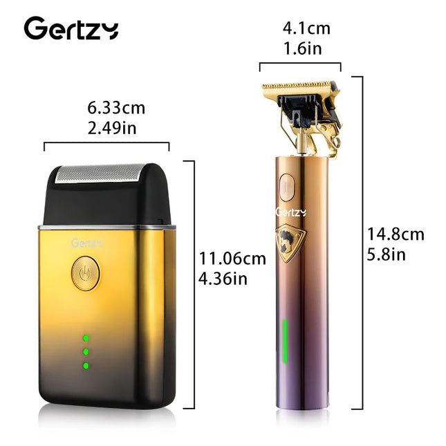 2-in-1 Electric Hair Clipper USB Rechargeable