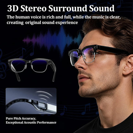 4K AI Smart Glasses with Translation