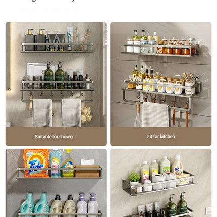 Aluminum Bathroom Wall Rack
