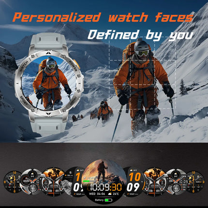 Military Sports Smart Watch with Flashlight