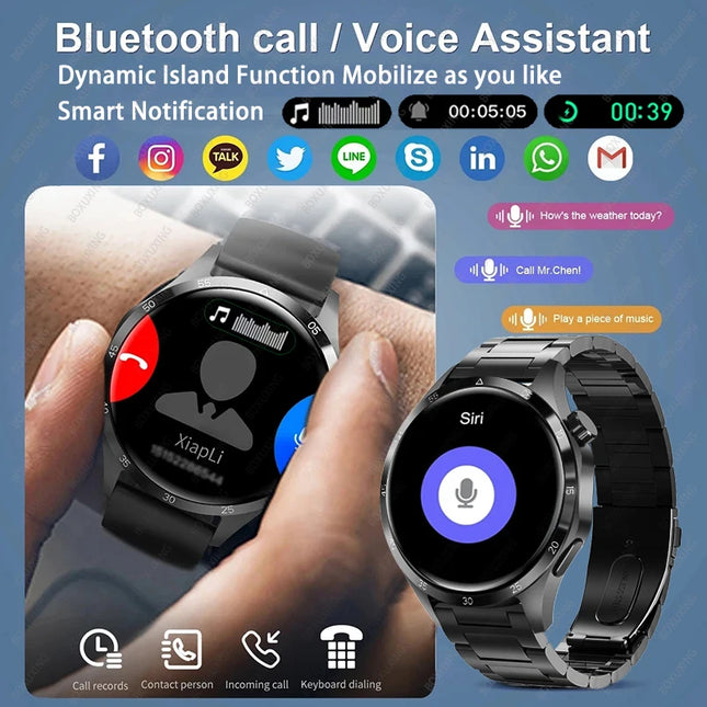 Smart Watch Men Bluetooth Call GPS