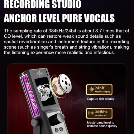 RGB Gaming Condenser Microphone with Noise Cancellation