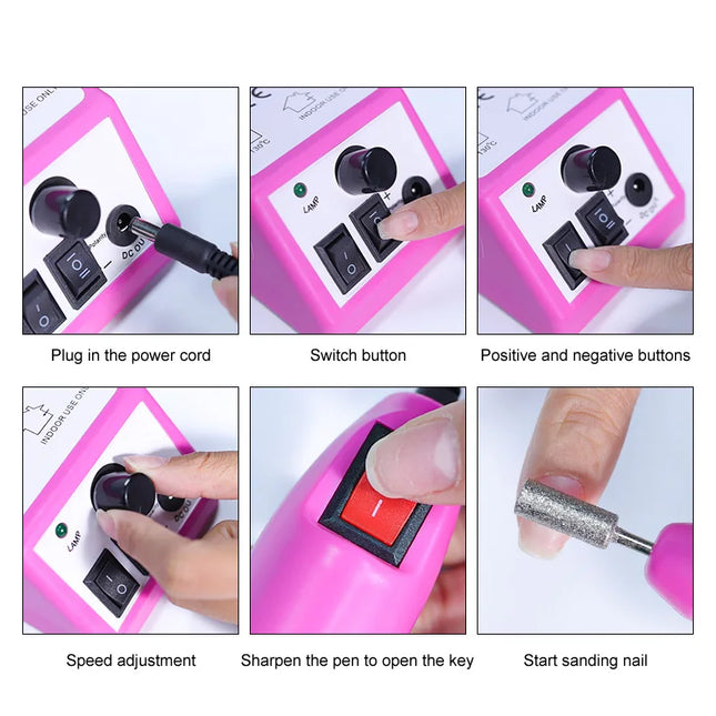 Ponceuse à ongles électrique 20 000 RPM – Manucure & pédicure