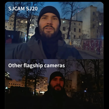 DIBELLAY SJCAM SJ20 4K Dual-Lens Action Camera – Anti-Shake, Waterproof, 5G WiFi, Touch Screen, Motion Detection